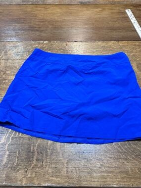 Lands' End Electric Blue swim Skort sz 16